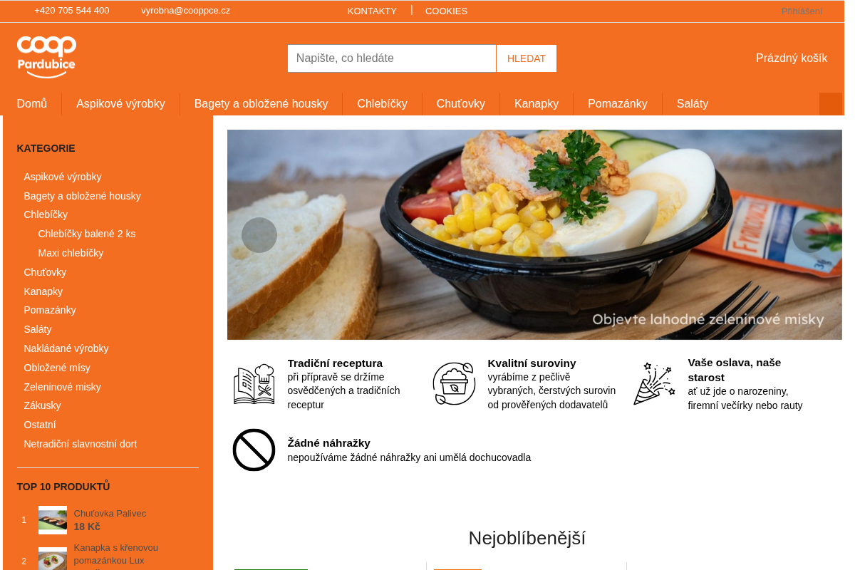 COOP Pardubice, družstvo - výrobna lahůdek