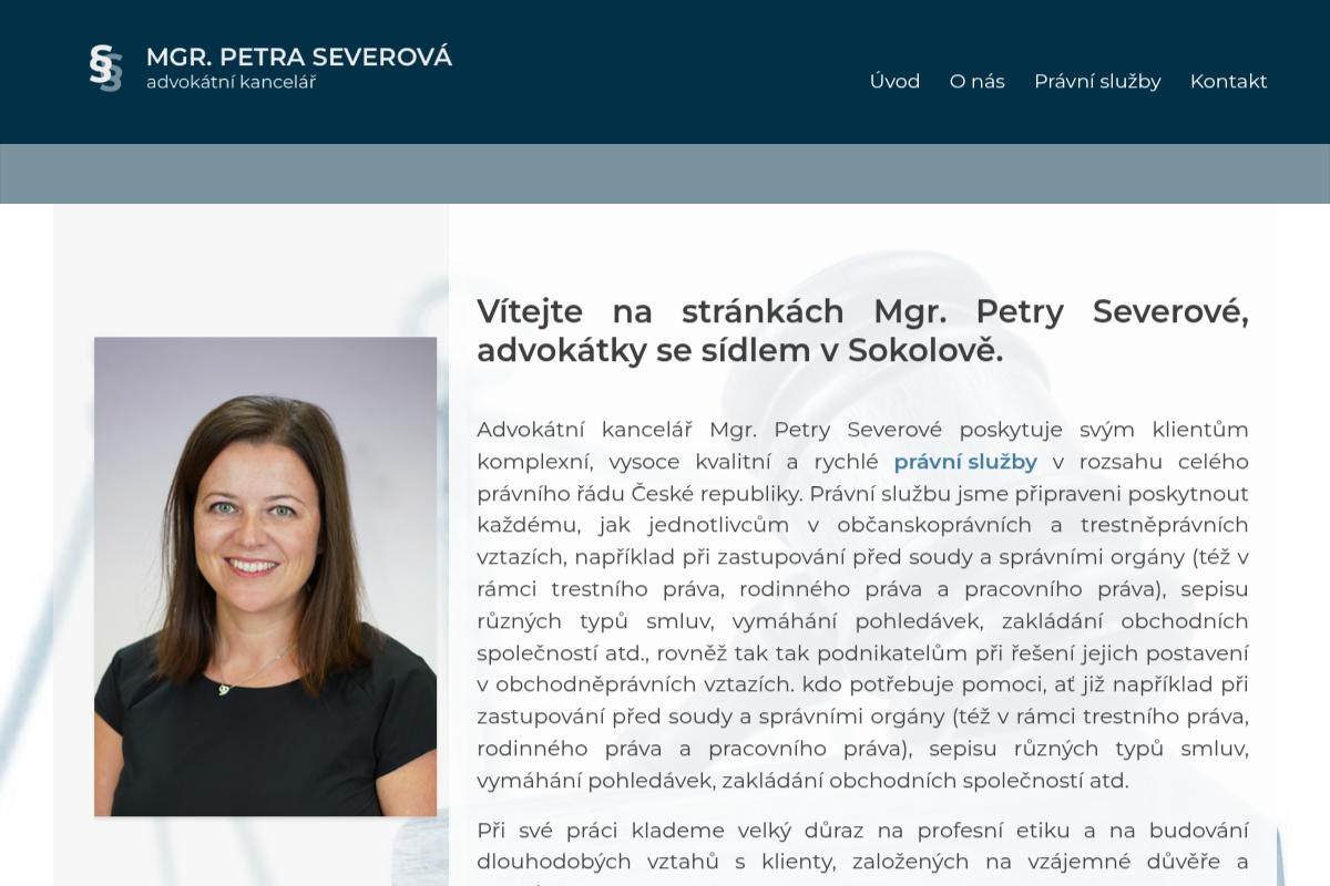 Advokátní kancelář Mgr. Petra Severová