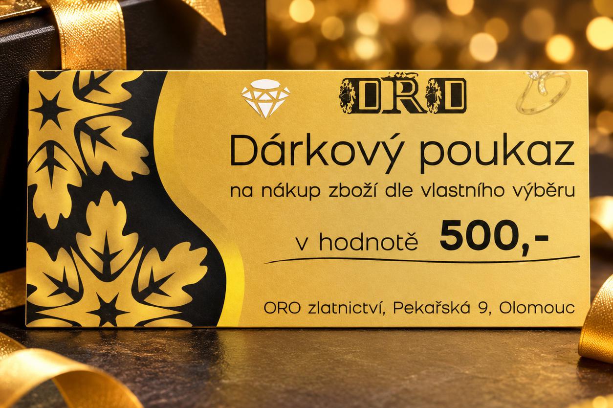 Dárkový poukaz ORO zlatnictví – potěšte své blízké