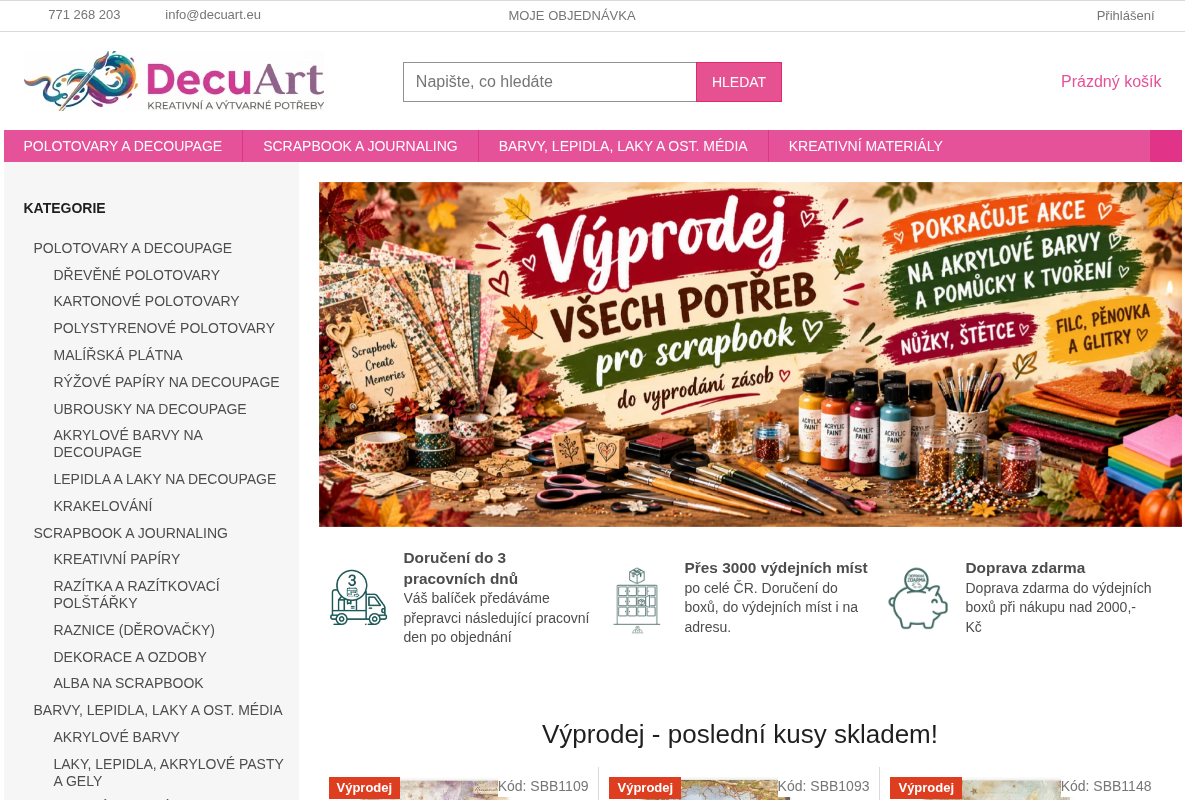 DecuArt - kreativní a výtvarné potřeby