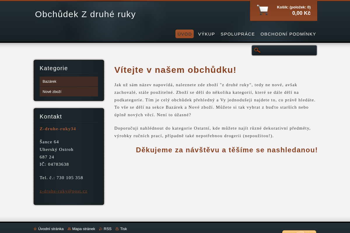 Obchůdek Z druhé ruky