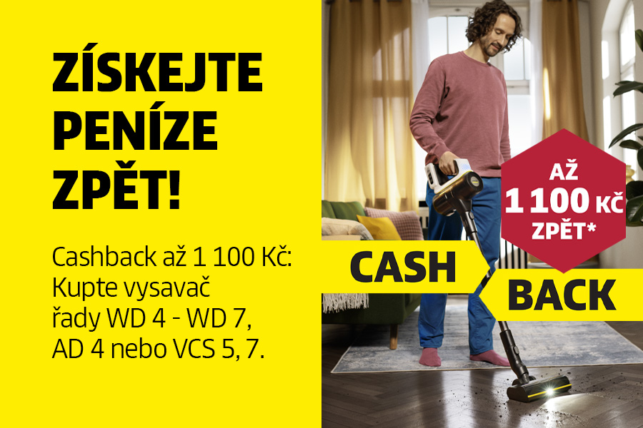 Cashback na vysavače Kärcher