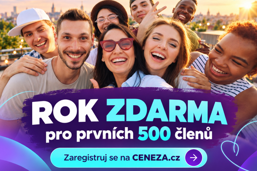ZDARMA REGISTRACE - Prvních 500 členů