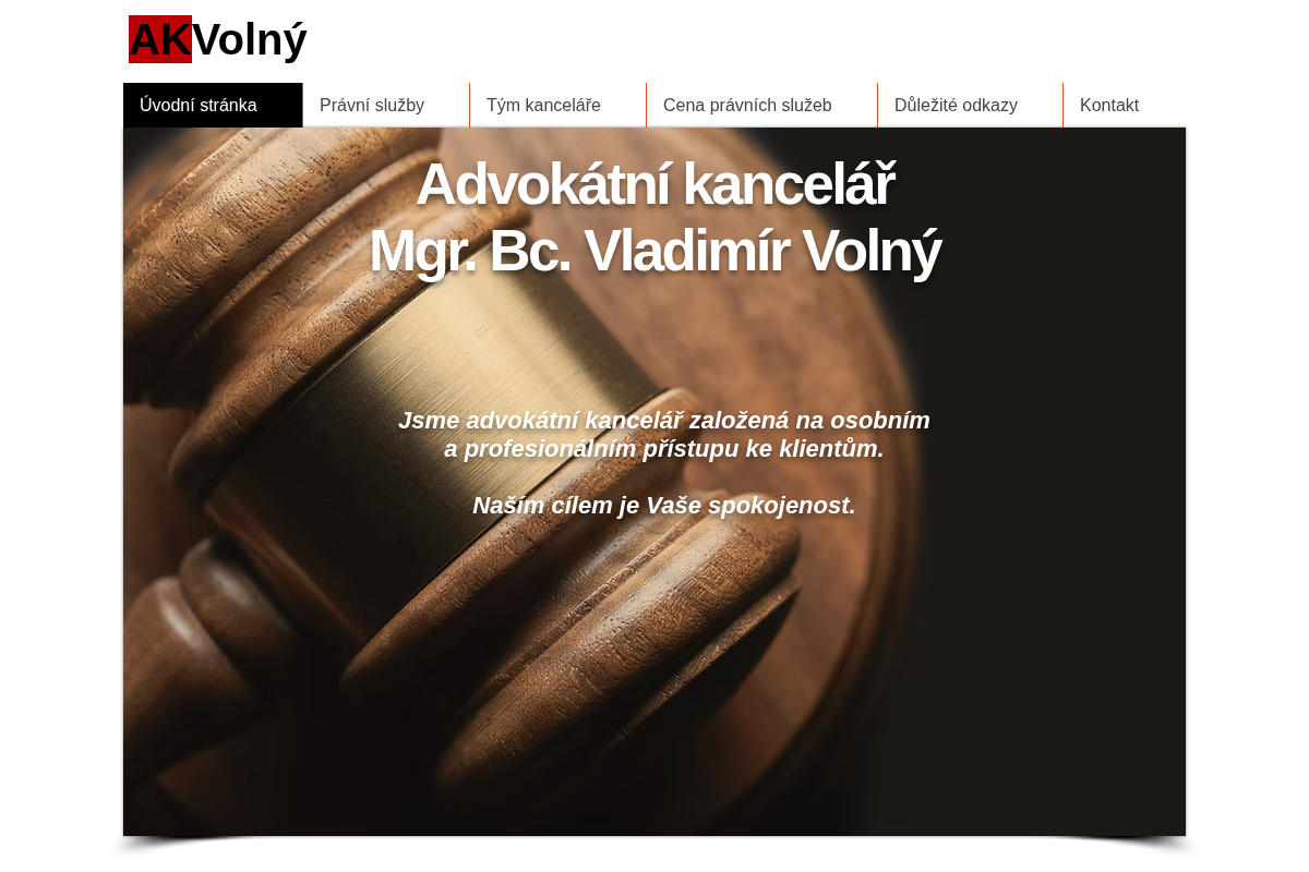 Advokátní kancelář Mgr. Bc. Volný