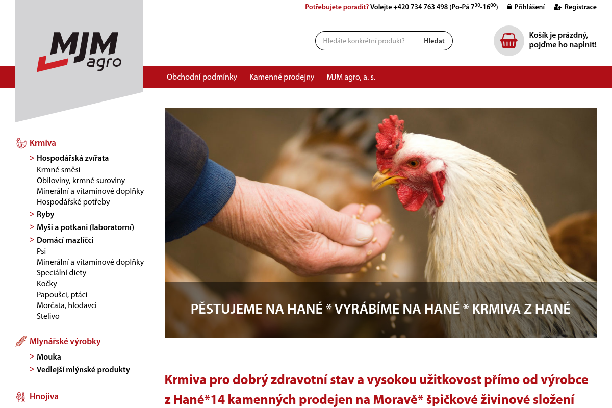 MJM agro, a. s. - e-shop
