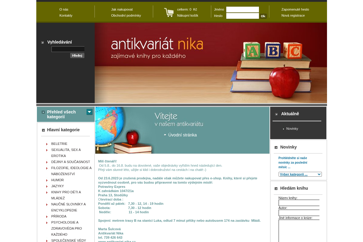 Antikvariát nika