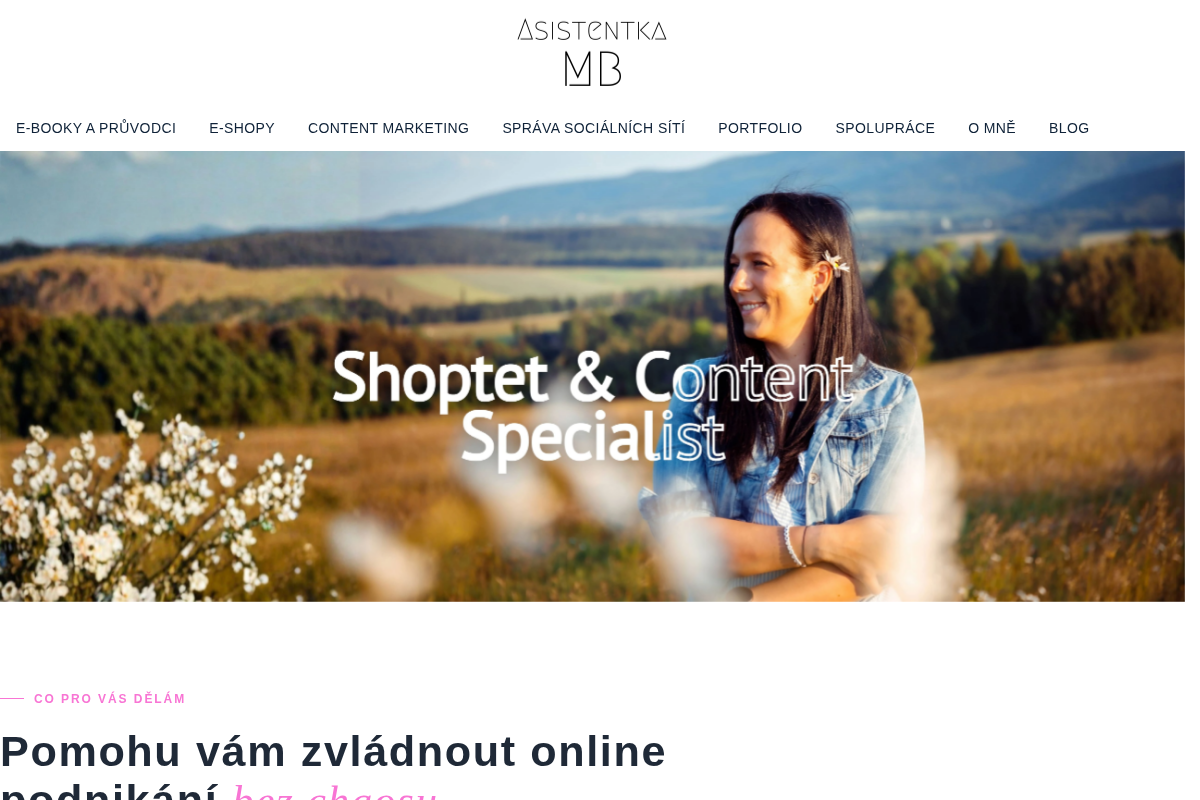 Asistentka MB | Michaela Bažilová