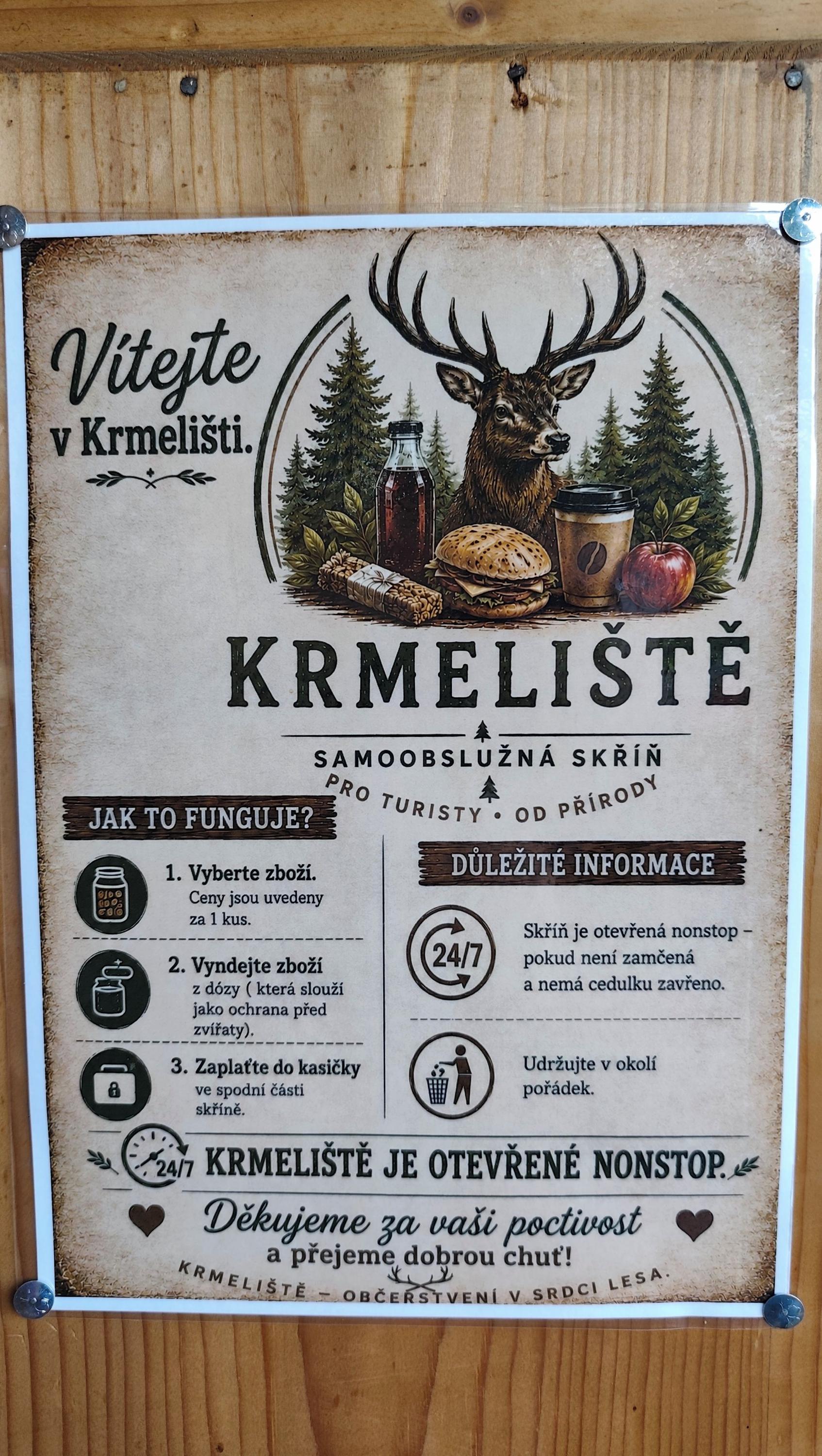 Samoobslužná skříň Krmeliště foto 2