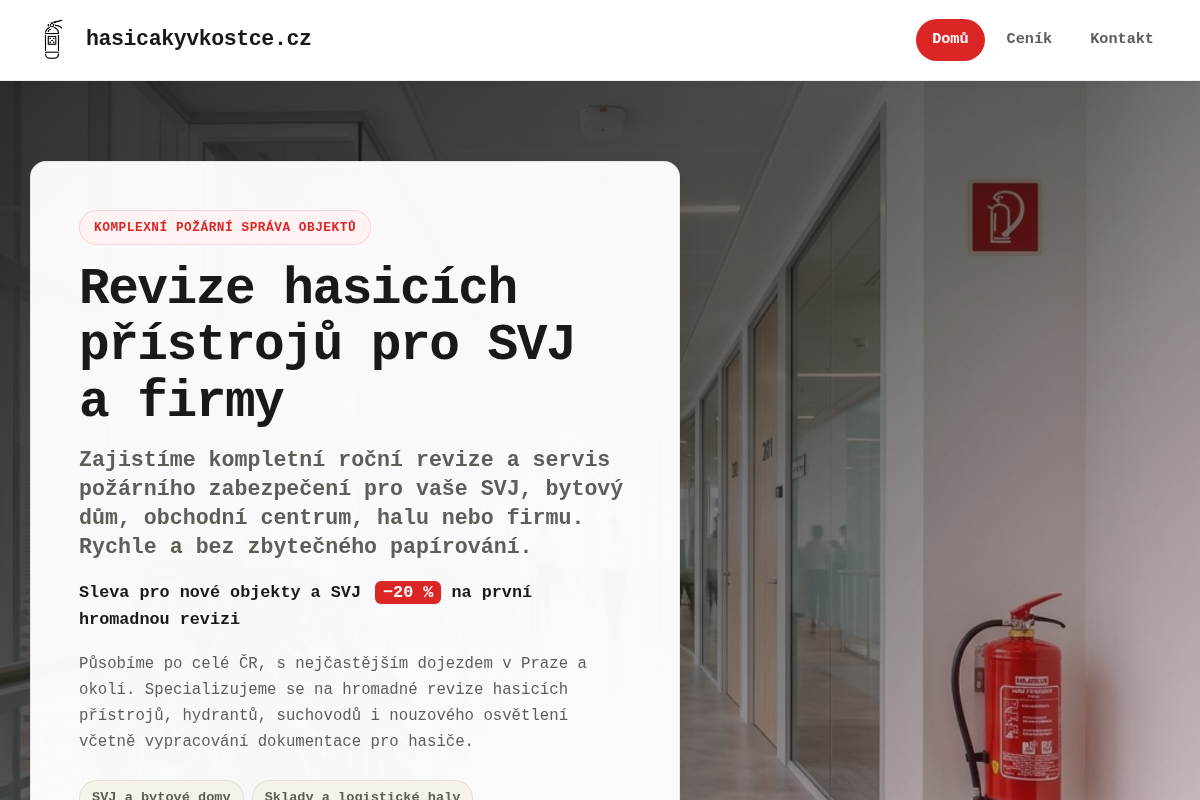 Hasičáky v kostce