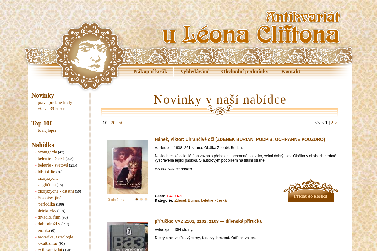 Antikvariát u Léona Cliftona