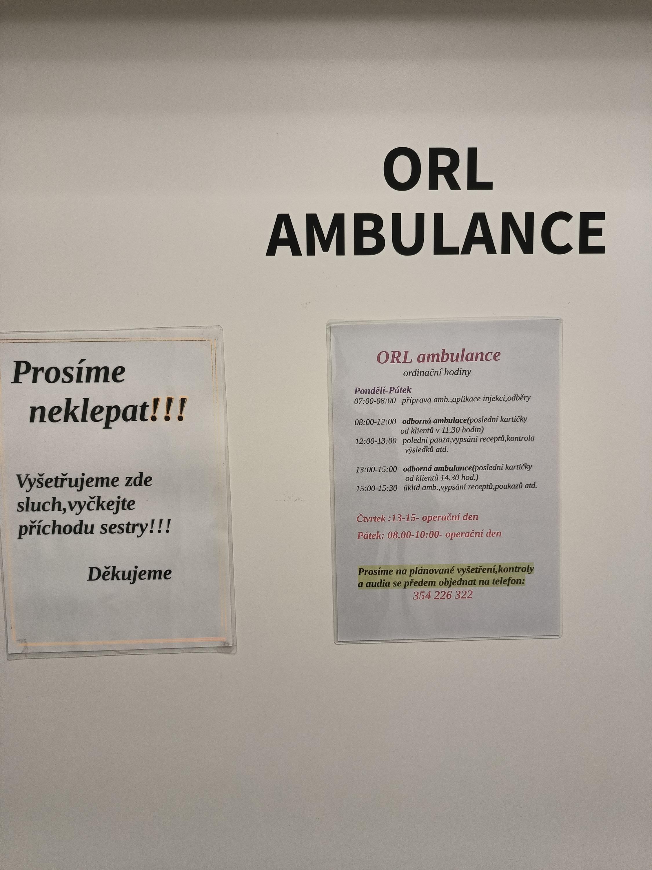 ORL - Chebská nemocnice foto 2