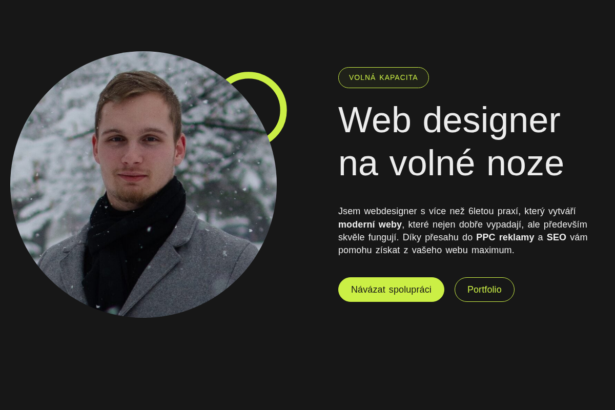 Webdesigner Jakub Hlásenský