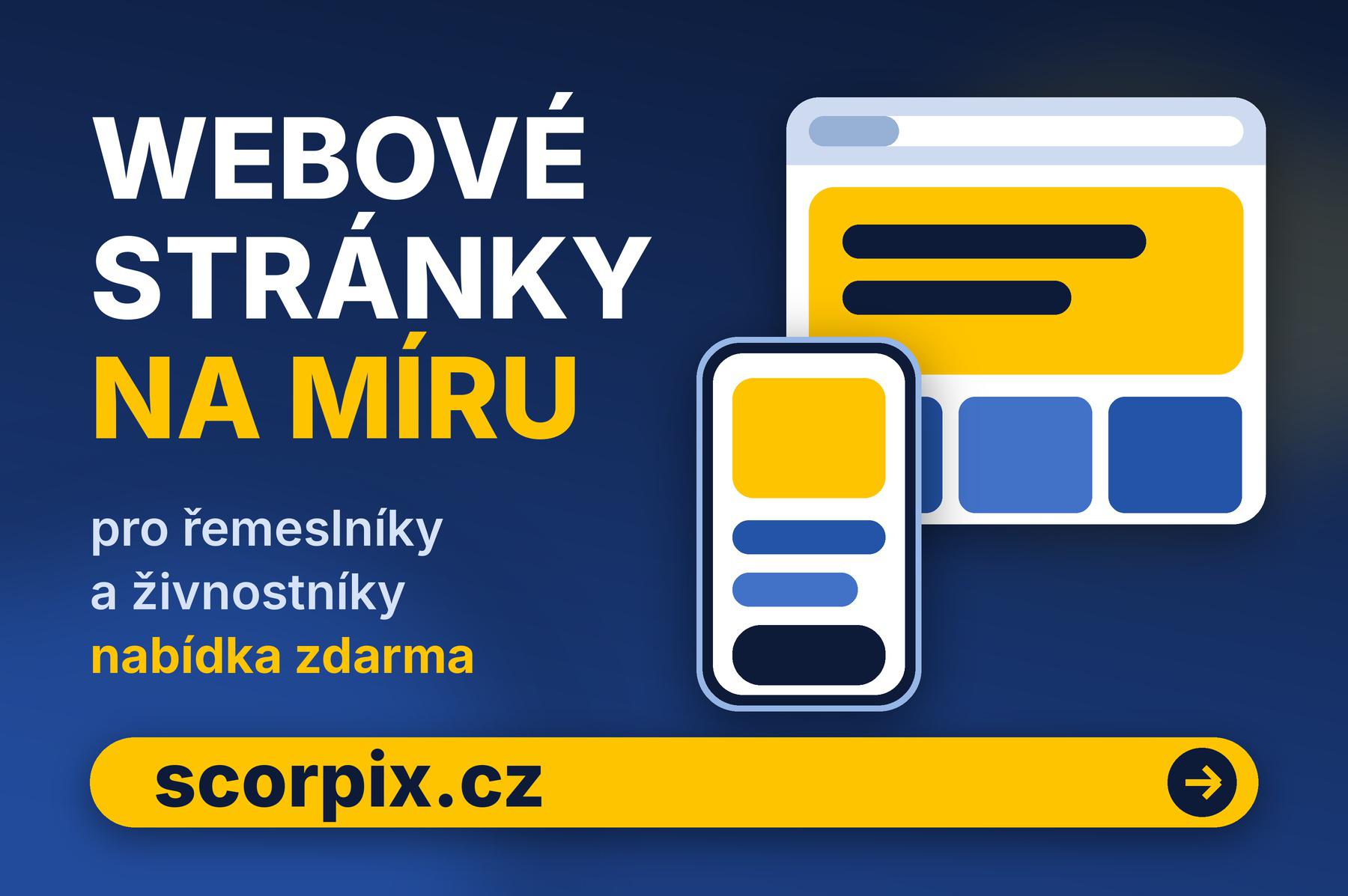 Tvorba webových stránek a e-shopů na míru, Rožnov pod Radhoštěm | Scorpix