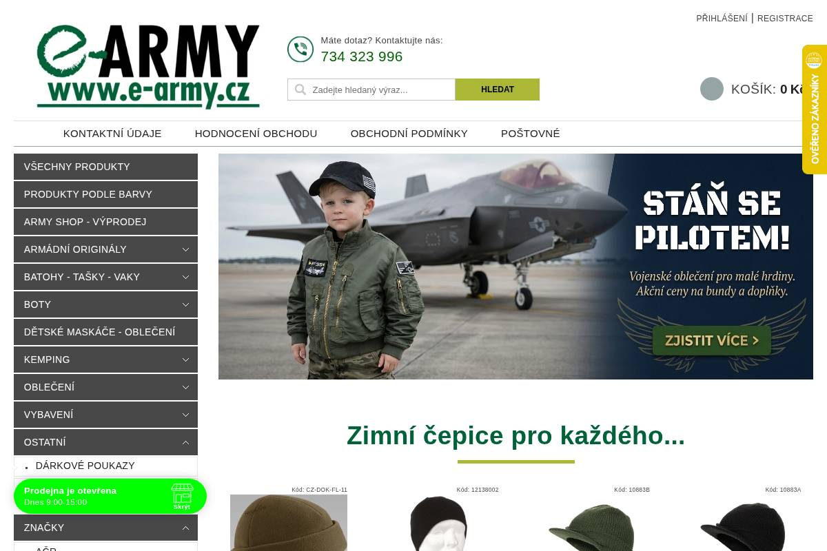 Army shop e-army.cz