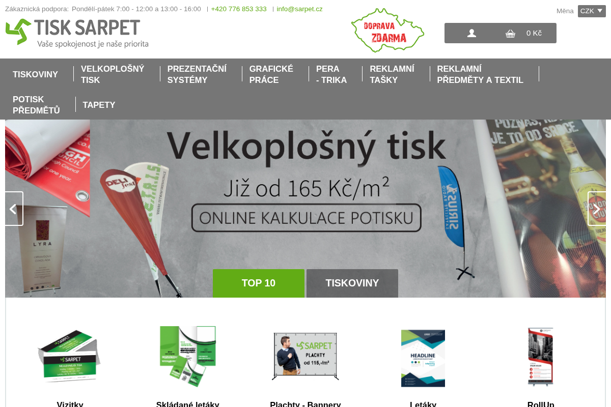 Tisk Sarpet Europe, s.r.o.