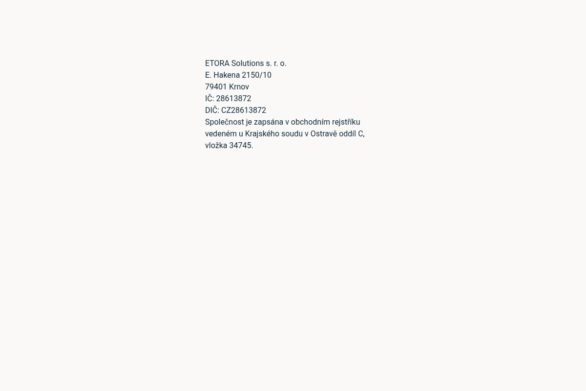 ETORA Solutions, s.r.o.