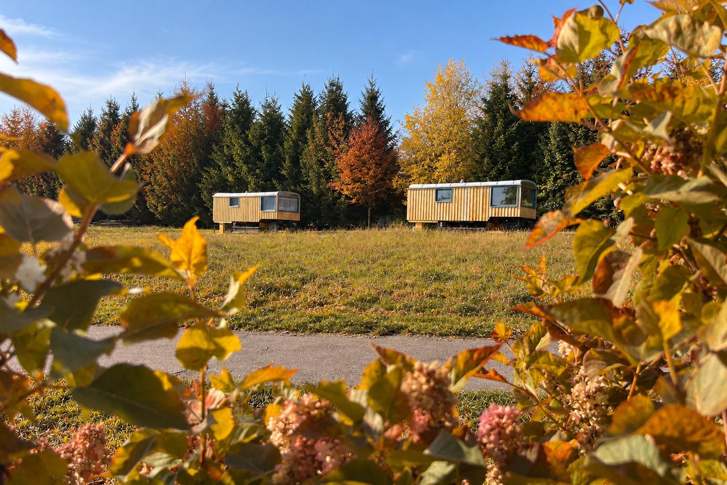 Podzimní glamping na Vysočině