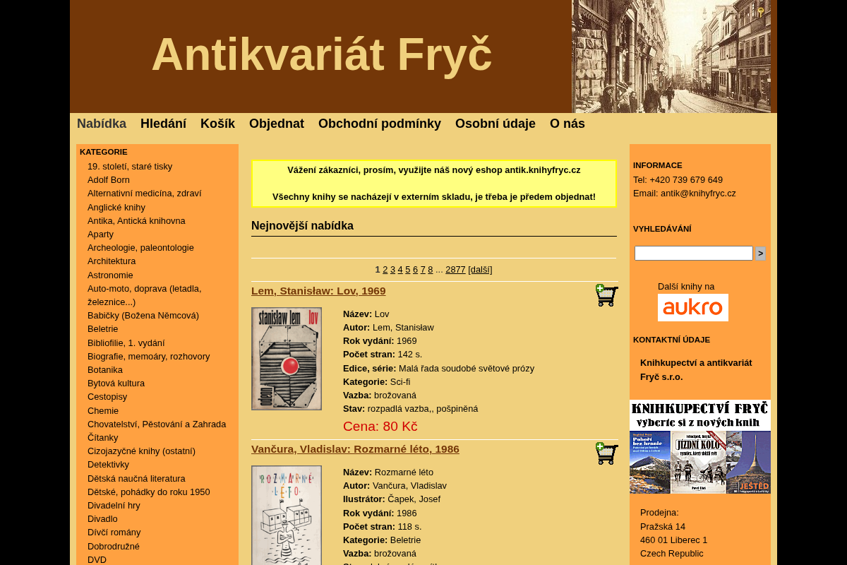 Antikvariat-fryc.cz