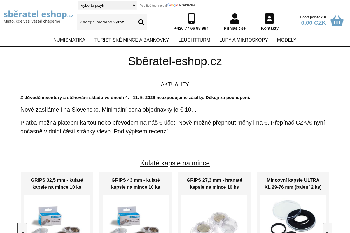 Sberatel-eshop.cz