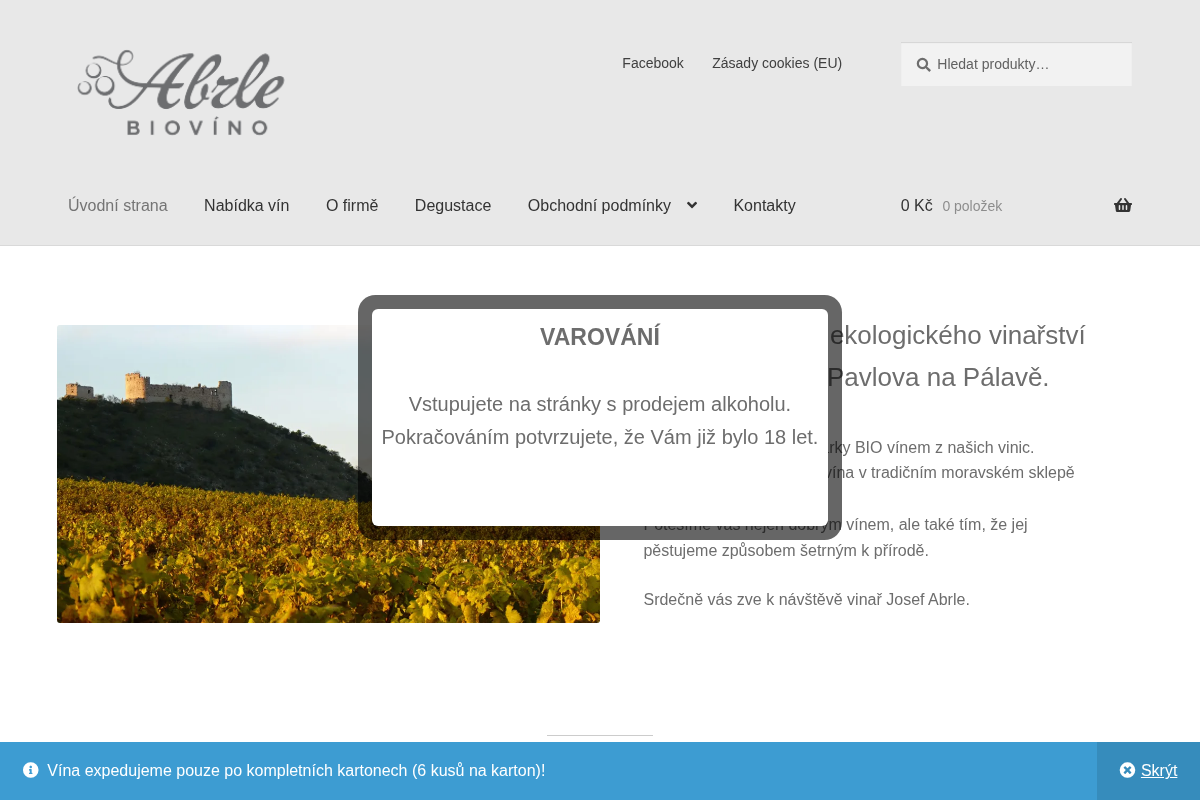 BIO víno ABRLE