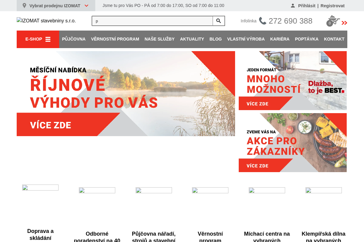 IZOMAT stavebniny