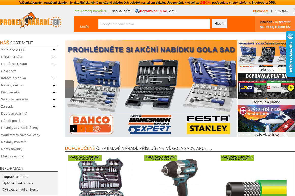 Prodej Nářadí.EU - Gola-sada-tona.cz