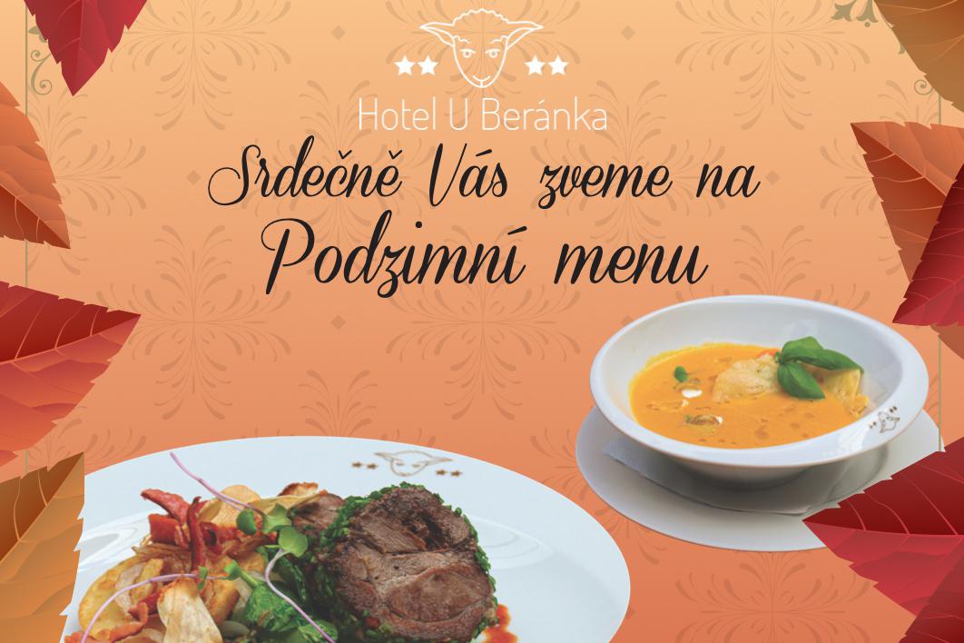 Přijďte si pochutnat na podzimním menu