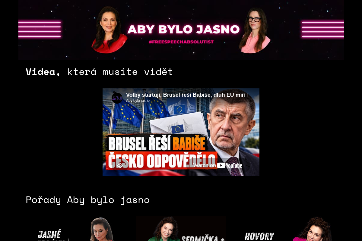 Aby bylo jasno