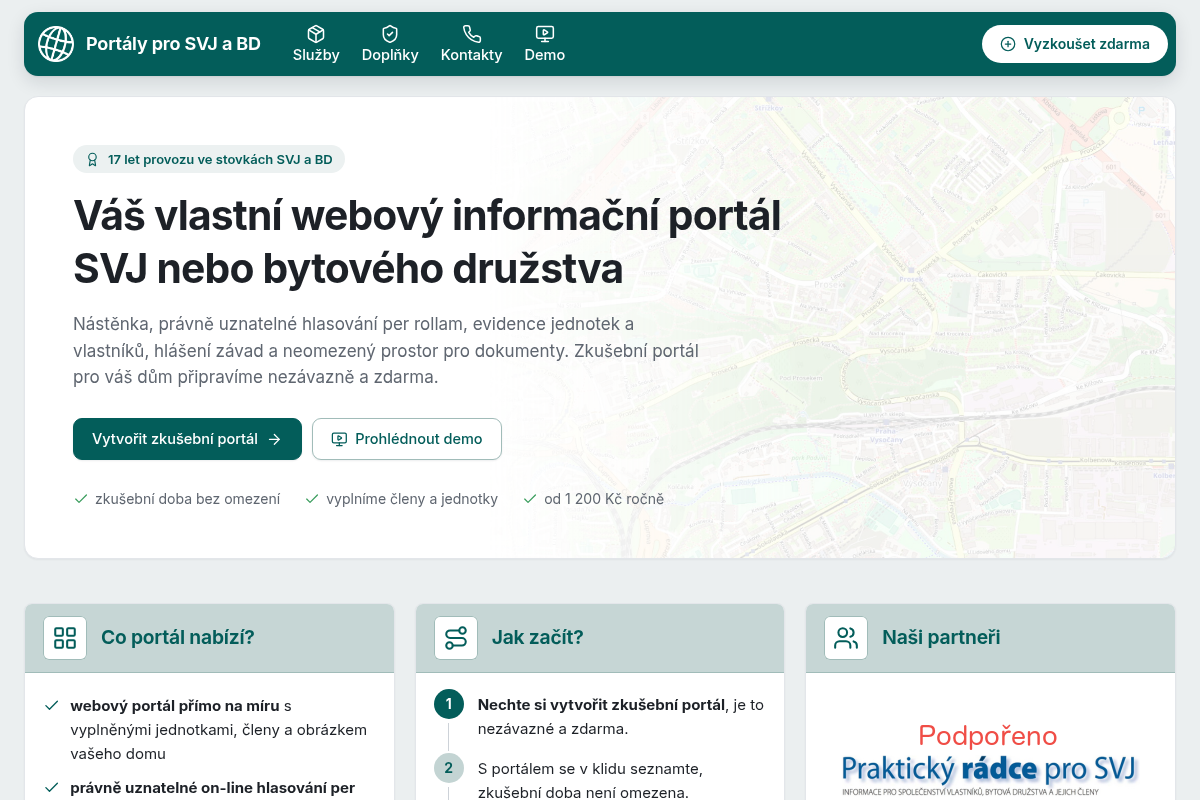 Webové portály pro SVJ