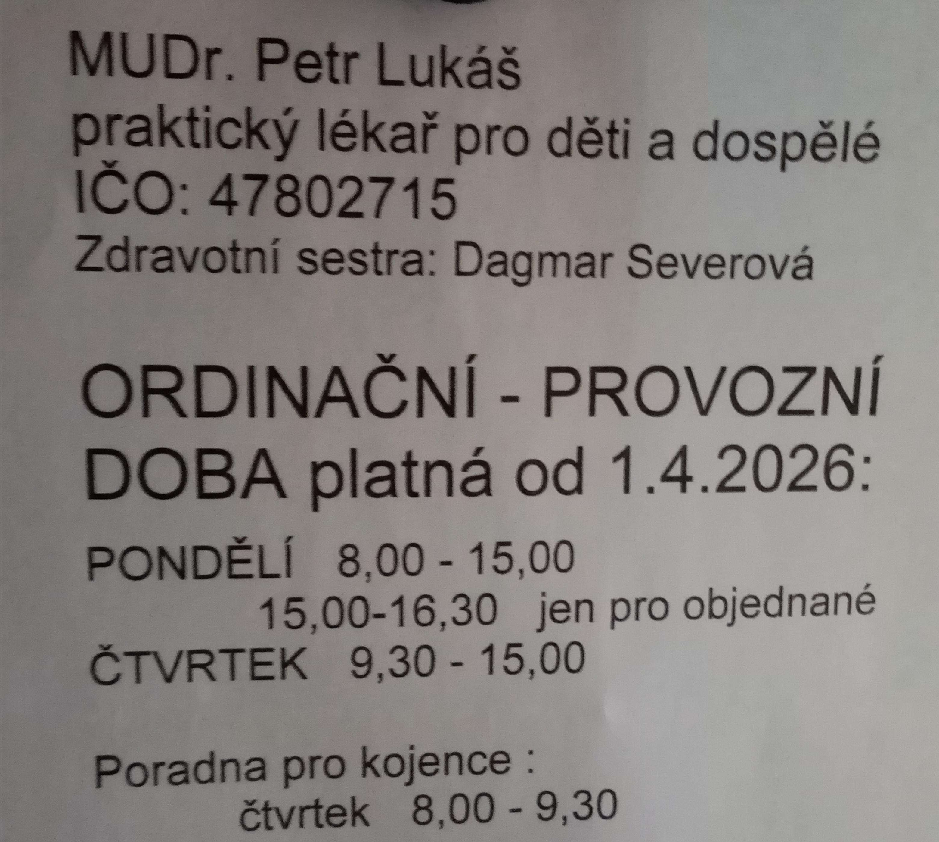 MUDr. Petr Lukáš foto 1