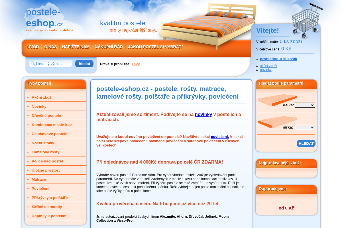Postele-eshop.cz