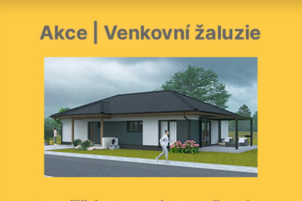 Akce – venkovní žaluzie
