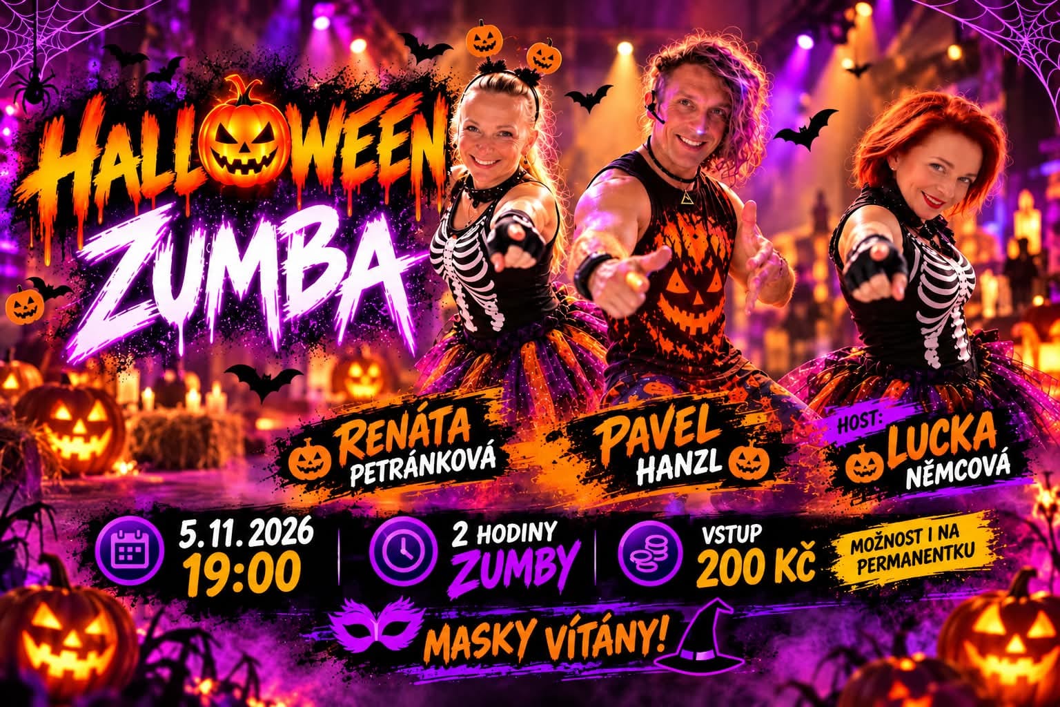Halloween Zumba párty pro ženy a dívky