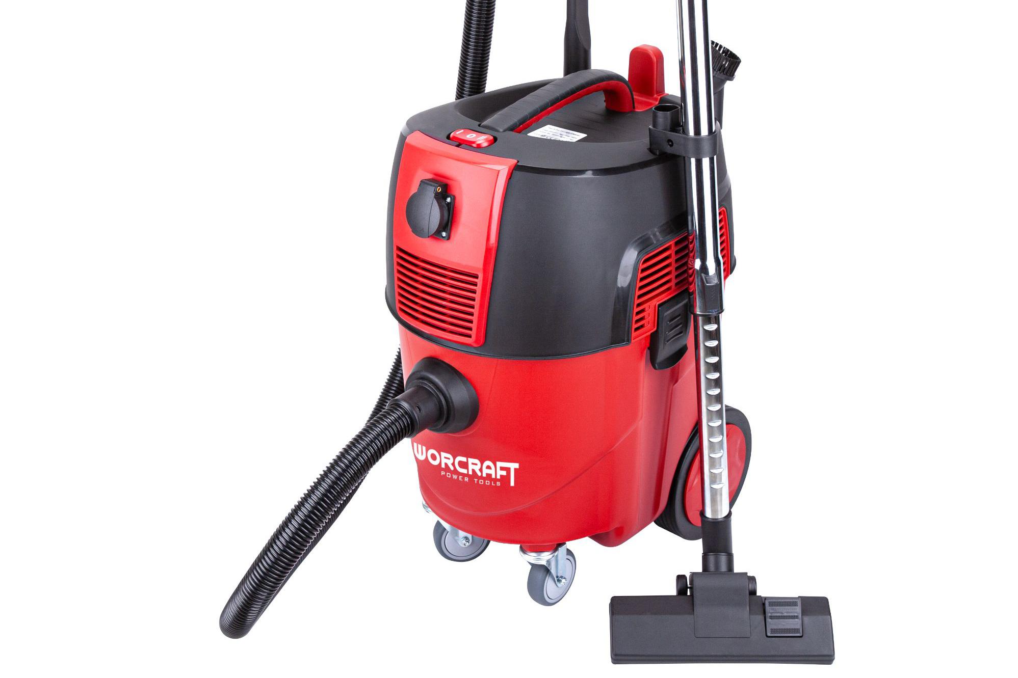 Průmyslový vysavač WORCRAFT 1600W, 30L