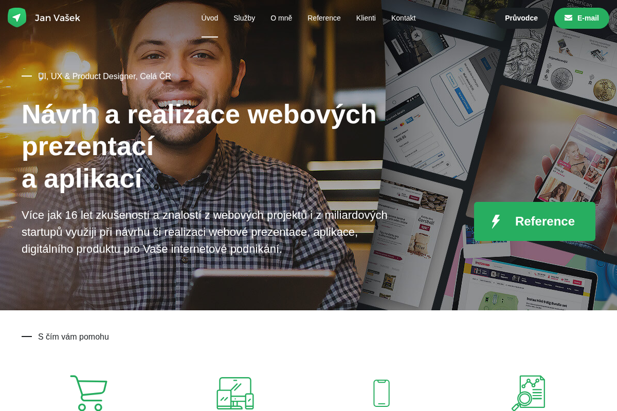 Jan Vašek - webový grafik a UX designér