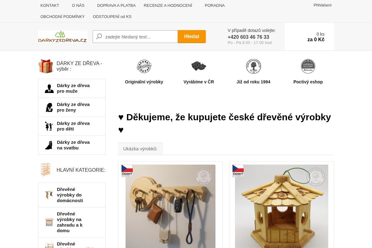 Fa Šperl - darkyzedreva.cz