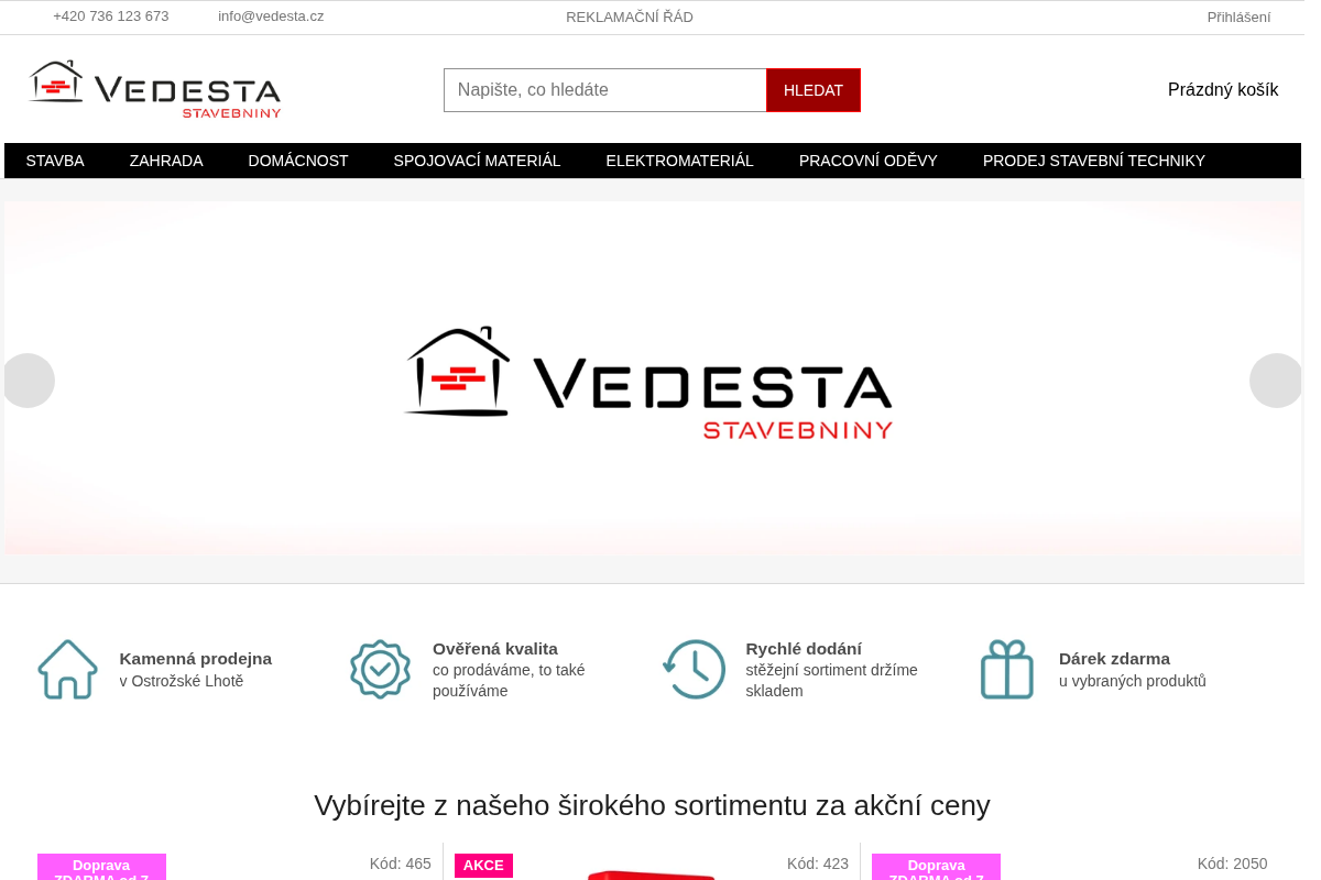 Stavebniny Vedesta