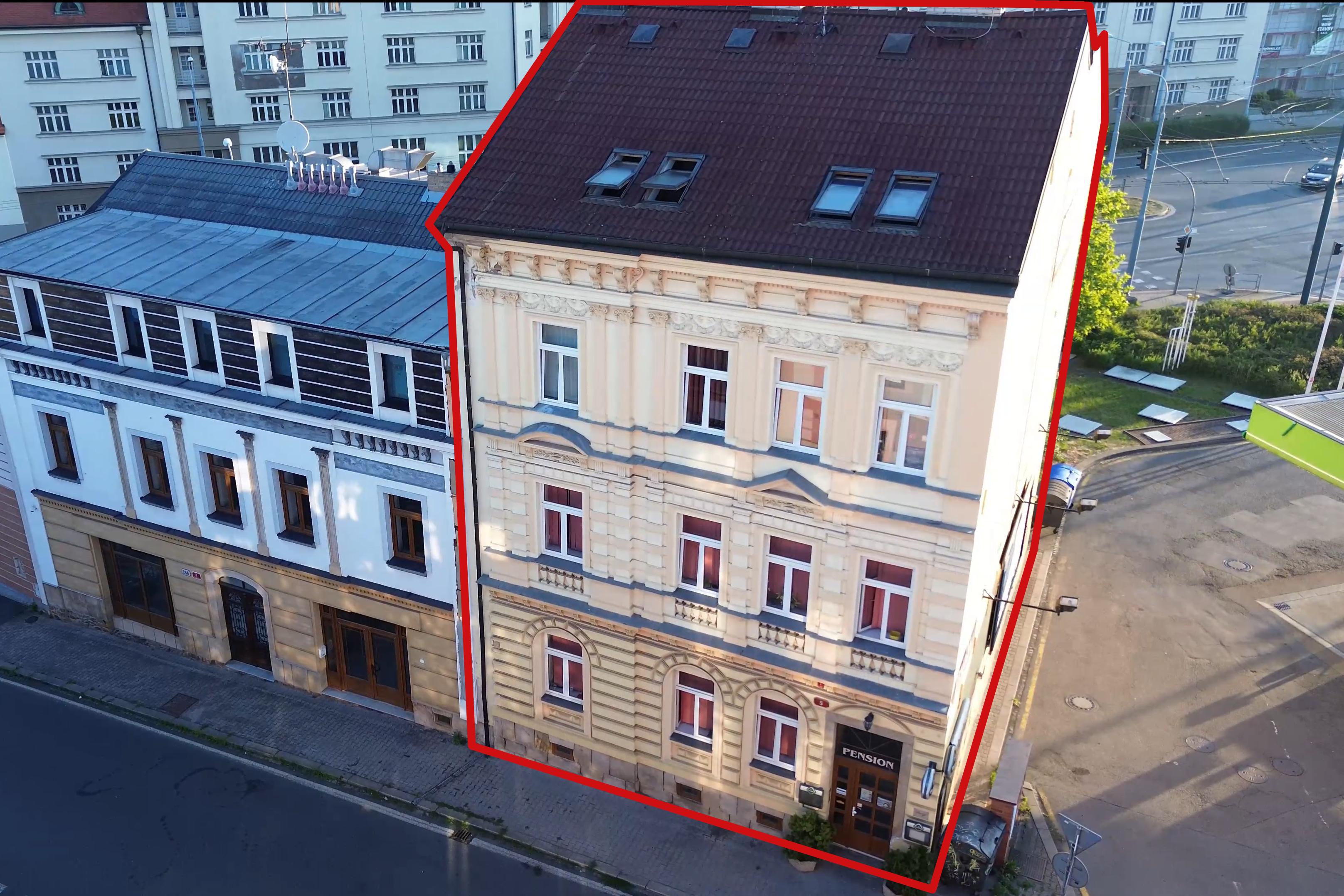 Plzeň – prodej bytového domu s komerčními prostory