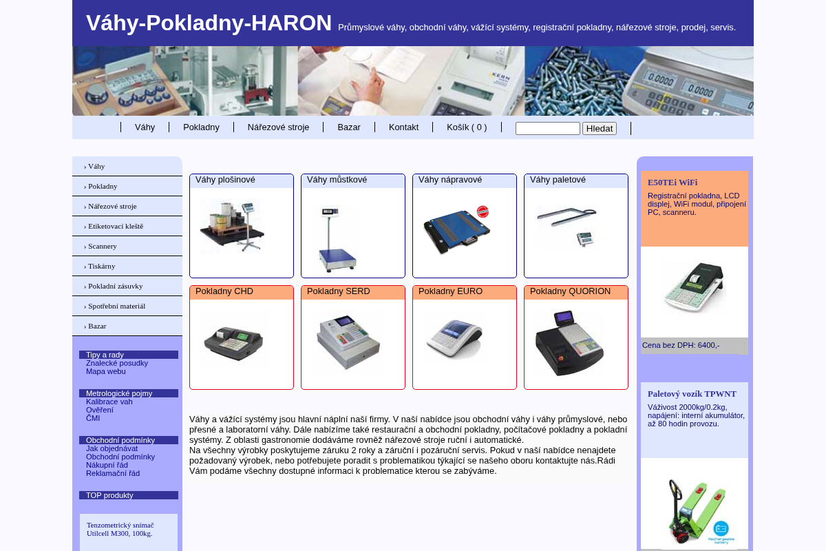 Váhy-Pokladny-HARON