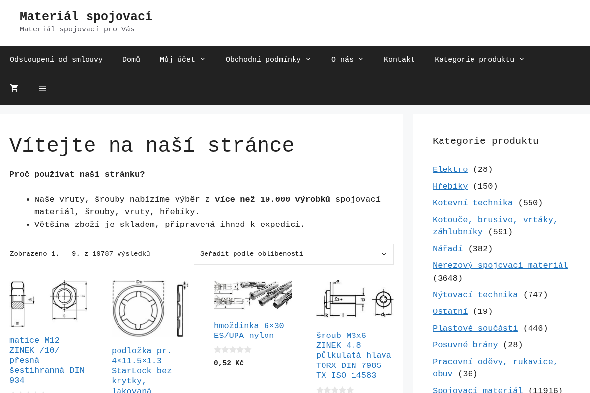Material-spojovaci.cz