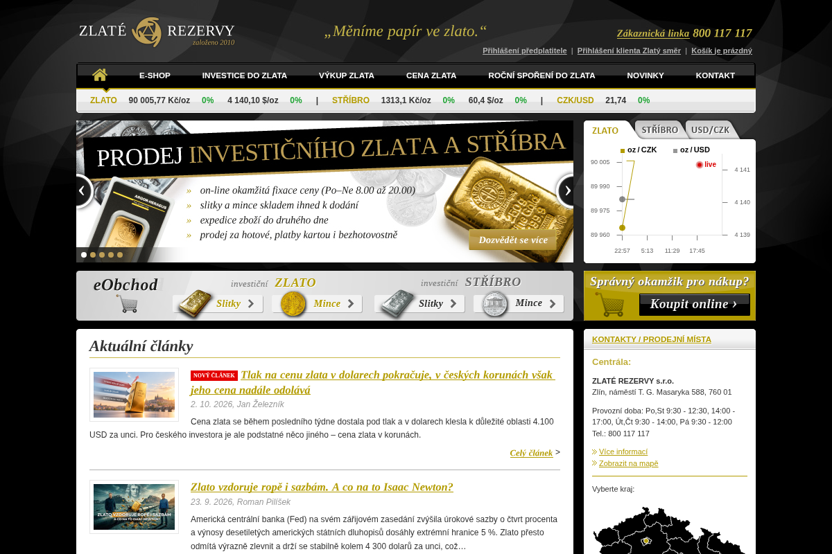 ZLATÉ REZERVY, s.r.o.