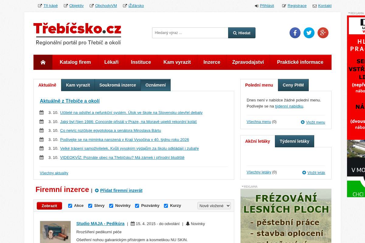 Regionální portál Třebíčsko.cz