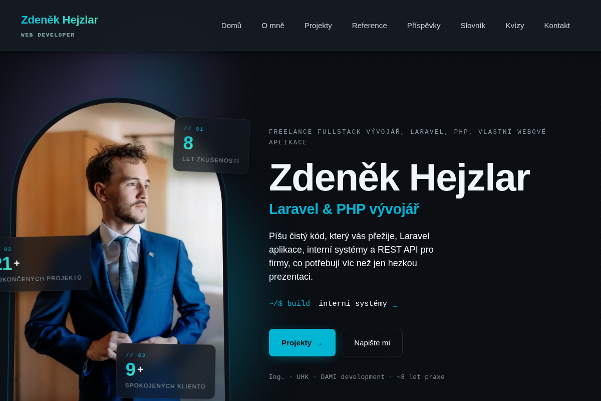 Web developer Zdeněk Hejzlar
