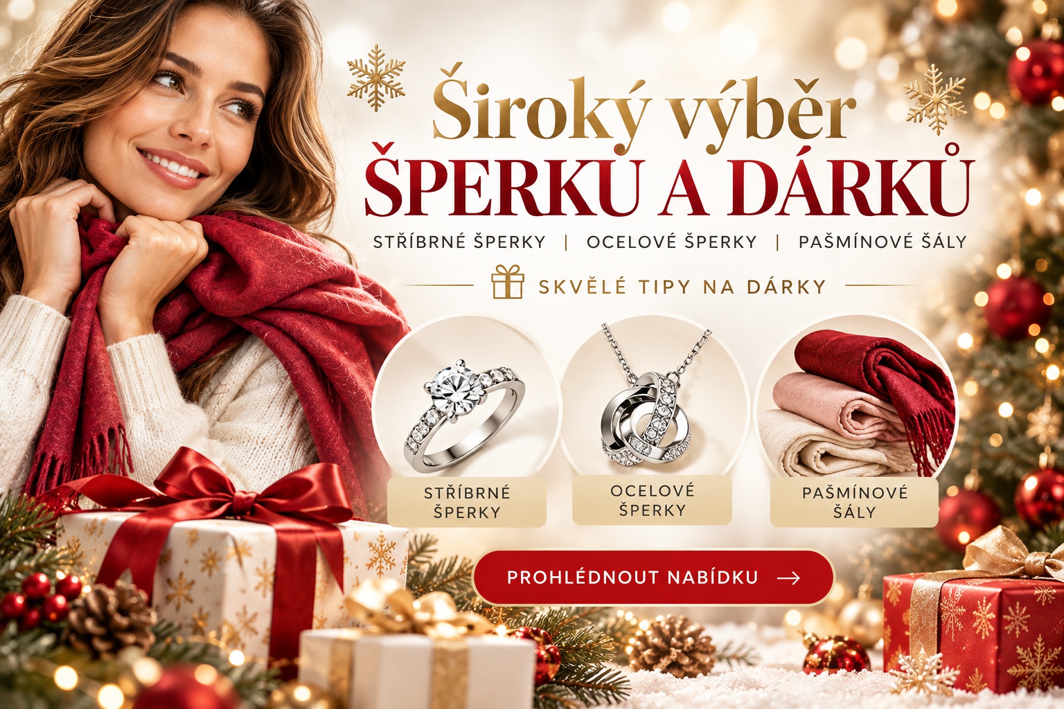 Vánoční dárky, které potěší – za ceny, které přek
