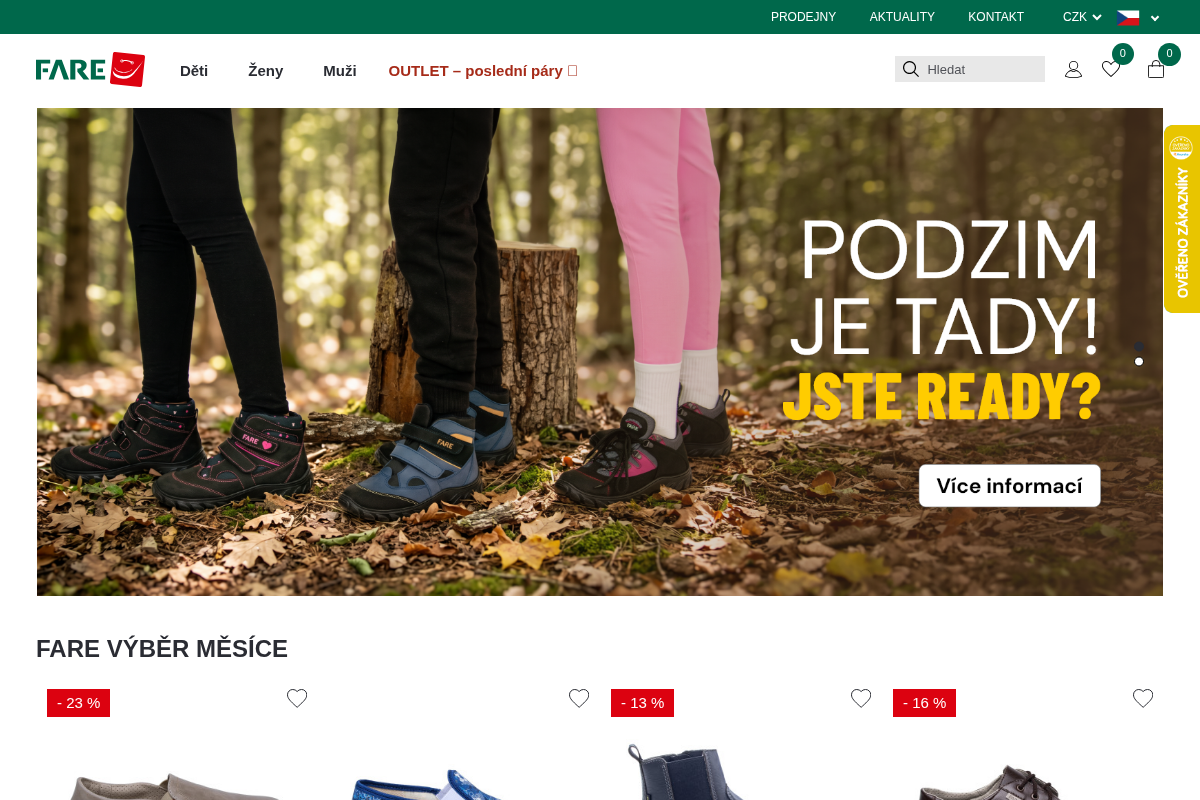Fare.cz - kvalitní česká obuv