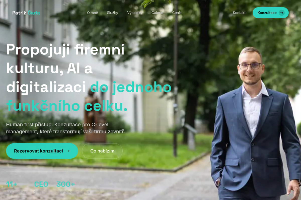 Patrik Čada - WordPress specialista a webový vývojář na volné noze