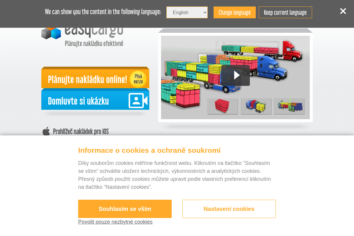 EasyCargo - Plánujte nakládku efektivně