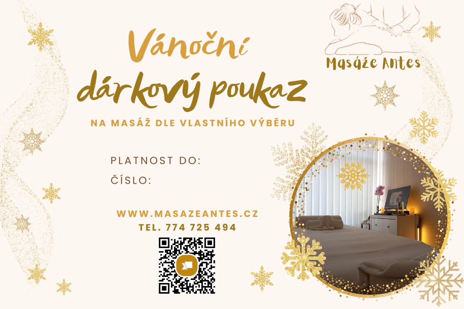 Vánoční dárkový poukaz v luxusním balení s pečetí.