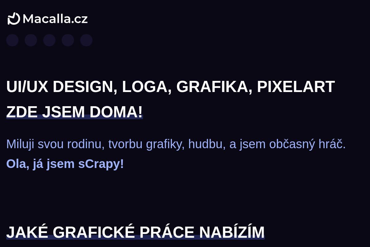 Pavel Macalla - grafické služby