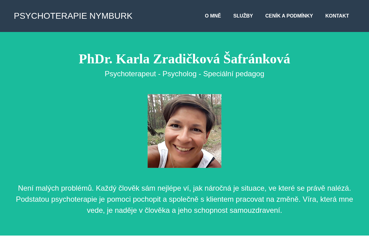 Psychoterapie Nymburk - Karla Zradičková Šafránková foto 1